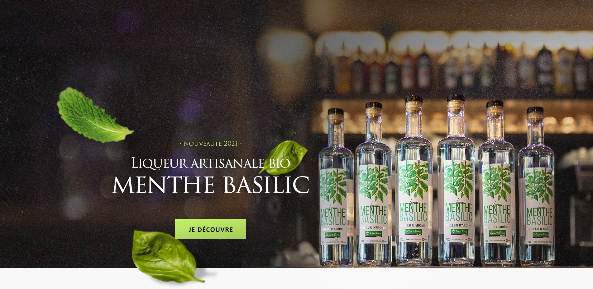Liqueur produite artisanalement à partir d'ingrédients 100% naturels